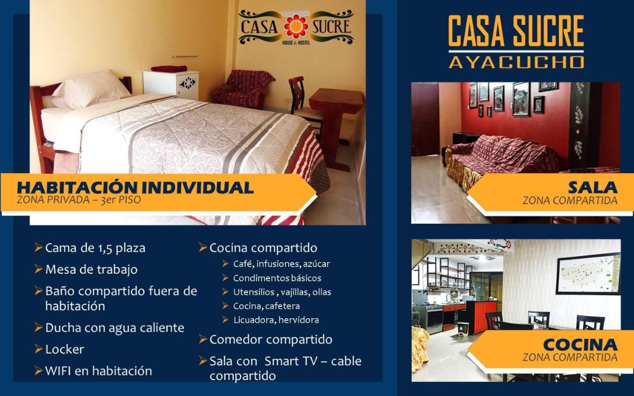 Casa Sucre Hostel Ayacucho Bagian luar foto